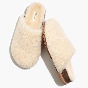 Madewell The Layne Clog Mule in Shearling